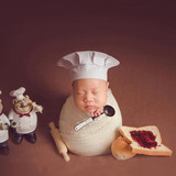 Wooden Spoon 1  Newborn Babies Photography Clothing Chef Theme Set