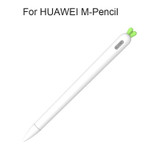 Cute Carrot Liquid Silicone Protective Cover with Pen Cap & Nib Cover for Huawei M-Pencil(White)