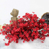 5 PCS Simulation Starry Single Flower Home Decoration Bride Holding Flowers(Red)