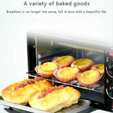 3 in 1 Electric Breakfast Machine Multifunction Coffee Maker + Frying Pan + Mini Oven  Household Bread Pizza Oven(Black)