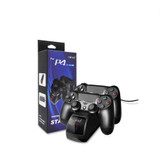 USB Dual Charger Dock Station with LED Indicator for PS4 Wireless Controller(Black)