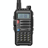 Baofeng BF-UV5R Plus S9 FM Interphone Handheld Walkie Talkie, EU Plug(Black)