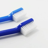 20 PCS Dog Cat Effective Pets Oral Care Pet Toothbrush, Specification:Blue Handle + Medium Hair(Blue)