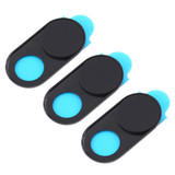 3 PCS Universal Ultra-thin Design Magnet WebCam Cover Camera Cover for Desktop, Laptop, Tablet, Phones(Black)