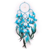 Creative Hand-Woven Crafts Dream Catcher Home Car Wall Hanging Decoration(Blue Black)