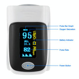 AB-80 Precision Finger Pulse Oximeter Blood Oxygen Monitor(Grey)