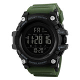 SKMEI 1384 Multifunctional Men Outdoor Fashion Noctilucent Waterproof LED Digital Watch (Army Green)