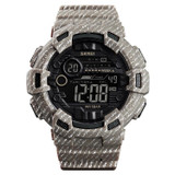 SKMEI 1472 Multifunctional Men Outdoor Sports Noctilucent Waterproof Didital Wrist Watch (Khaki)