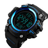 SKMEI 1384 Multifunctional Men Outdoor Fashion Noctilucent Waterproof LED Digital Watch (Blue)