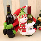 Christmas Wine Bottle Bag Cover Christmas Table Decoration(Snowman)