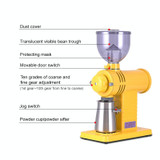 Electric Coffee Grinder Grinder Coffee Miller, EU Plug(Yellow)