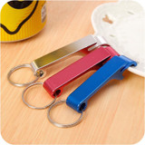 5 PCS Aluminum Wine Bear Bottle Opener Ring Keychain Key Chain, Random Color Delivery