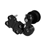 HC154 Motorcycle Modified Accessories Universal Aluminum Alloy Chain Adjuster(Black)