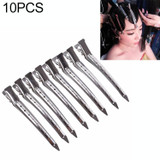 10 PCS Stainless Steel Hair Clips Hair Duckbill Clip Hair Clip Metal Large Single Hole Iron Clip
