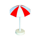 2 PCS Miniature Sun Umbrella DIY Home Garden Decoration Cute Umbrella Table Ornament Handicrafts, Size:L(Red)