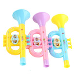 3 PCS Cute Cartoon Plastic Trumpet Children Music Toy, Random Color Delivery