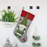 2 PCS CX20204 Faceless Doll Christmas Sock Gift Bag Christmas Tree Pendant Decoration(Grey)