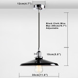 Retro Creative Personality Attic Study Room Chandelier with 4W LED Light Bulb(Black)