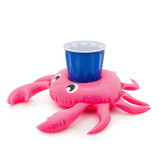 3 PCS Crab Shape Inflatable Floating Drink Coaster, Middle Ring Diameter: 7.5cm