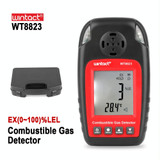 Wintact WT8823 Combustible Gas Alarm Detector Gas Leakage Flammable Natural Digital LCD Display Gas Leak Detector Monitor Gas Analyzer