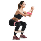 5 in 1 Strength Gradient Latex Elastic Ring Resistance Band Set(Pink gradient 5 pieces)