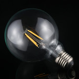 G95 E27 4W 4 LEDs 450 LM 3000K Retro Dimming LED Filament Light Bulb Energy Saving Light, AC 220V(Warm White)
