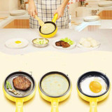 Multifunction Mini  Non-Stick Frying Pan Boiler Steamer Cooker Poached Eggpot(Blue double storey package)