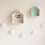 Star Shape Children Room Ornaments Crib Tent Pendants(White Stars)