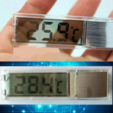 Multi-Functional LCD 3D Digital Electronic Temperature Measurement Fish Tank Aquarium Thermometer(Gold)