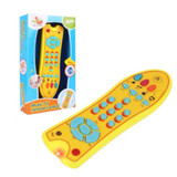 Baby Toys Music Mobile Phone TV Remote Control Early Educational Toys Electric Numbers Remote Learning Machine(Grey)
