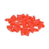 20 PCS Silicone Soft Cat Nail Caps / Cat Paw Claw / Pet Nail Protector/Cat Nail Cover, Size:XS(Red)
