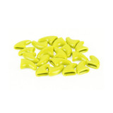 20 PCS Silicone Soft Cat Nail Caps / Cat Paw Claw / Pet Nail Protector/Cat Nail Cover, Size:XS(Yellow)