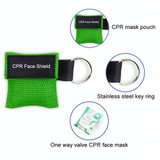 CPR Emergency Face Shield Mask Key Ring Breathing Mask(Orange)