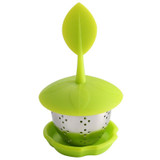 Stainless Steel Silicone Hanging Tea Bag Tea Strainers (Green)