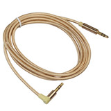 AV01 3.5mm Male to Male Elbow Audio Cable, Length: 1.5m(Gold)