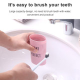 2 PCS Cartoon Portable Travel Home Bathroom Toothbrush Case Storage Box Mouth Cup(Purple)