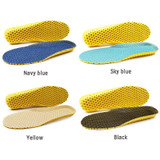 5 Pairs Stretch Breathable Deodorant Running Cushion Insoles, Shoe Size:46(Gorgeous Black)