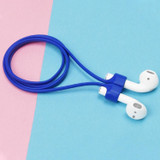 Wireless Bluetooth Headset Anti-lost Rope Magnetic Silicone Lanyard for Apple AirPods 1 / 2(Blue)