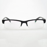Women Men Half Frame Myopia Glasses HD AC Green Film Lens Myopia Eyeglasses(Plain Glasses)
