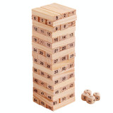 54 PCS Pile Wooden Building Blocks Educational Game for Children