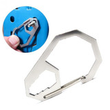 5 PCS EDC Outdoor Camping Tool Outer Hex Spanner Carabiner Stainless Steel Climbing Buckle Multi-Function Keychain Hanging Buckle