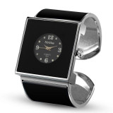 Square Large Dial Bracelet Quartz Watch for Women(Black)