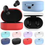 Silicone Charging Box Protective Case for Xiaomi Redmi AirDots / AirDots S / AirDots 2(Dark Blue)