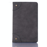 Retro Book Style Horizontal Flip Leather Case for Galaxy Tab A 8 (2019) P200 / P205,  with Holder & Card Slots & Wallet (Grey)