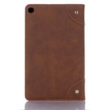 Retro Book Style Horizontal Flip Leather Case for Galaxy Tab A 8 (2019) P200 / P205,  with Holder & Card Slots & Wallet (Brown)