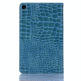 Crocodile Texture Horizontal Flip Leather Case for Galaxy Tab A 8 (2019) P200 / P205,  with Holder & Card Slots & Wallet(Blue)