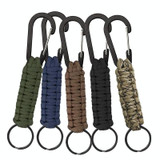 Outdoor Multifunctional Nylon Umbrella Rope Carabiner Key Chain(Army green)