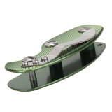 Portable Metal Key Storage Clip with Aluminum Alloy Back Clip(Green)