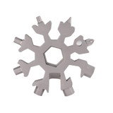 18-in-1 Multi-tool Portable Outdoor Octagonal Snowflake EDC Tool Wrench Mini Screwdriver(White)