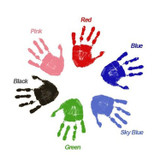 Non-Toxic Baby Handprint Footprint Imprint Souvenirs Infant Clay Toy Gifts(Pink)